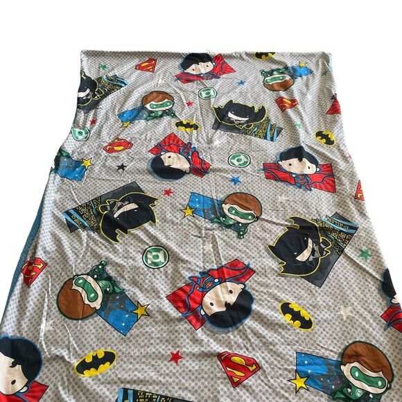 Warner Bros. Super Heros Batman, Superman & Green Lantern Comforter Kids Bedroom - Picture 1 of 15